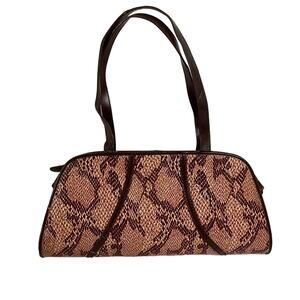 Wild Rose Faux Snakeskin Mini Purse